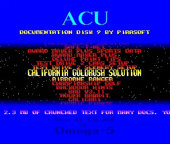 Documentation Disk 09 (1988) by ACU