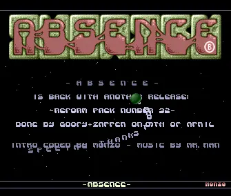 Reform Pack 32 Intro (1991) by Absence