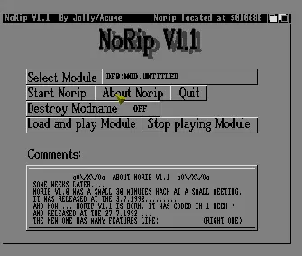 NoRip v1.1 (1992) by Acume