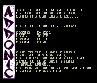 BBS Intro (1992) by Addonic