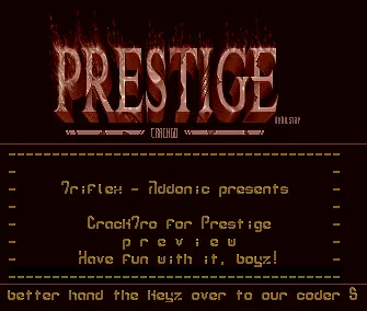 Cracktro for Prestige (1993)