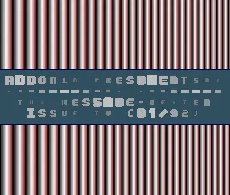 Message Center 04 Intro (1991) by Addonic