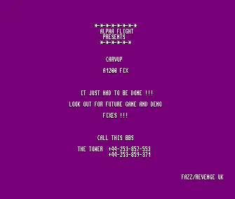 Car Vup A1200 Fix (1992) by Alpha Flight