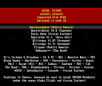 Compacted Disk 186 (1989) by Alpha Flight