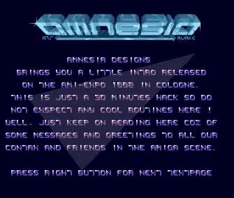 AmiExpo 92 Intro (1992) by Amnesia