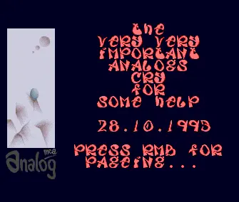 Cry for Help (1993) by Analog
