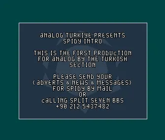 Spidy Intro (1993) by Analog