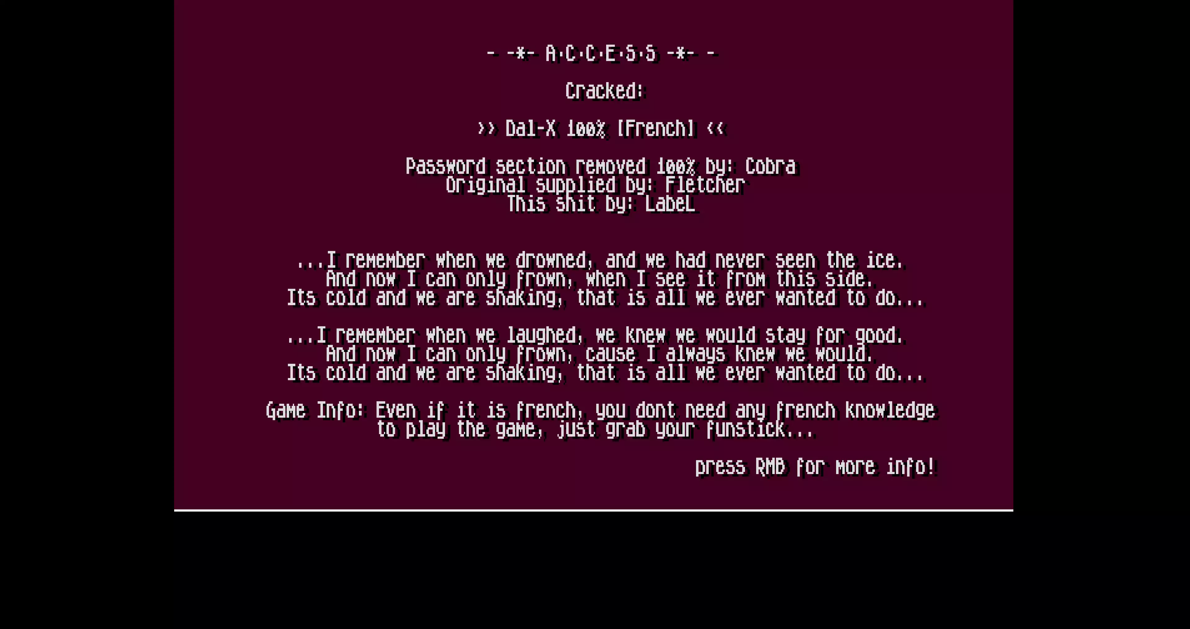 Dal'X French (1994) by Access
