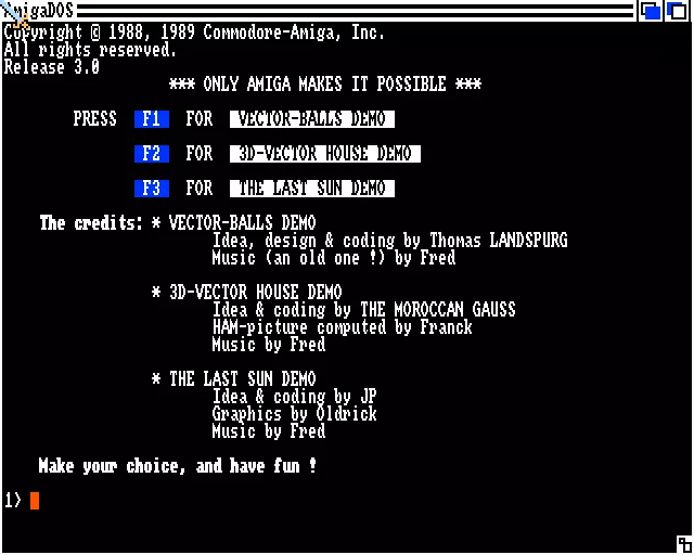 Only Amiga Makes It Possible (1988) by Ackerlight