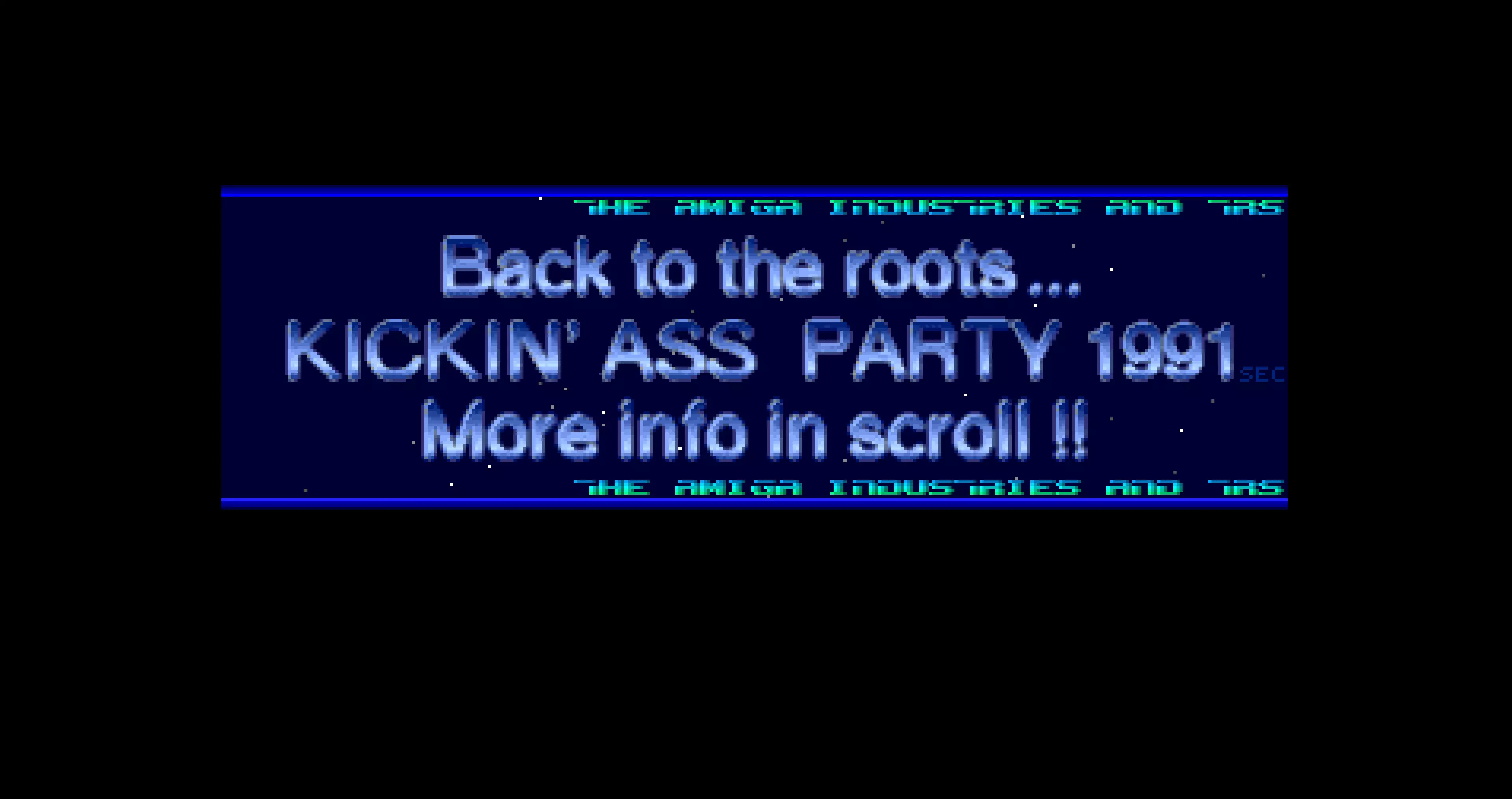 Kickin Ass Party Invitation (1990) by Amiga Industries