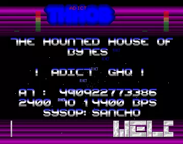 Haunted House of Bytes BBS Intro (1991) by Adict