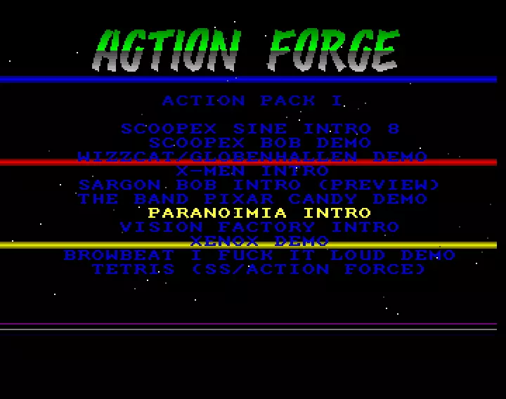 Action Pack 01 (1989) by Action Force