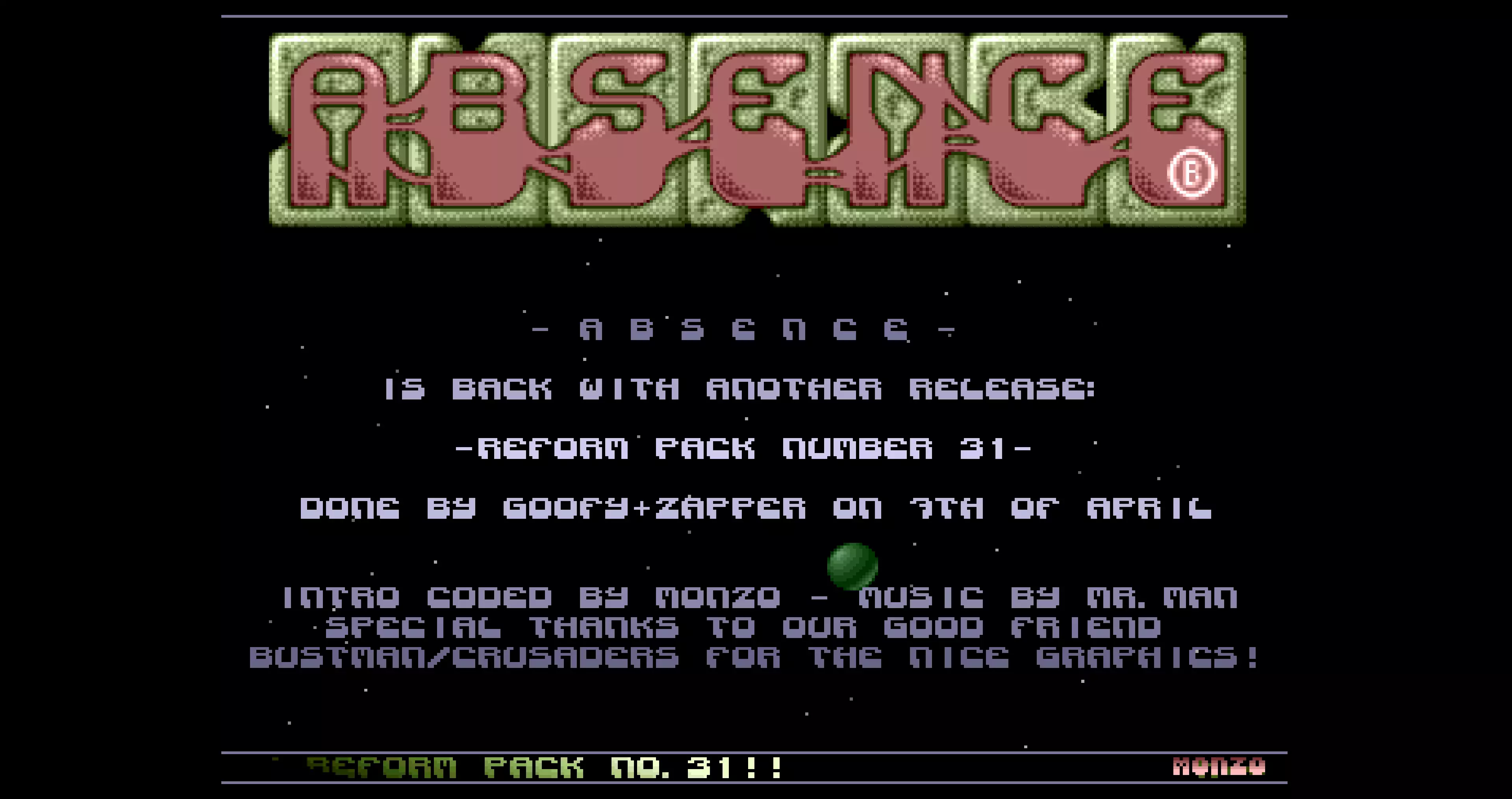 Reform Pack 31 Intro (1991) by Absence