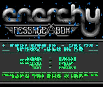 Message Box 05 (1991) by Anarchy