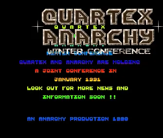 Winter Conference 91 Advertisement (1989) by Anarchy