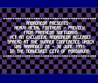 Heavy Metal Fighters Preview (1991) by Andromeda