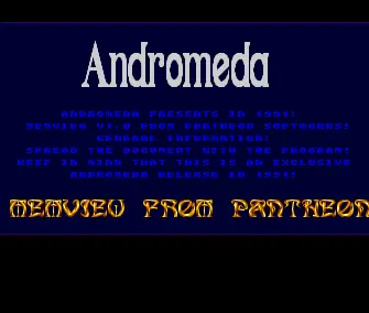 Memview v1.0 (1990) by Andromeda