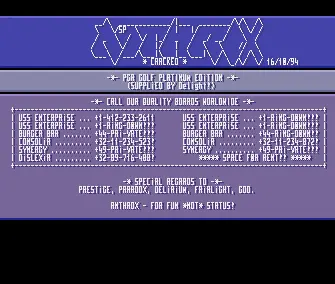 PGA Tour Golf Platinum Edition (1994) by Anthrox