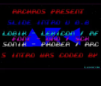 Slide Intro v0.8 (1990) by Archaos