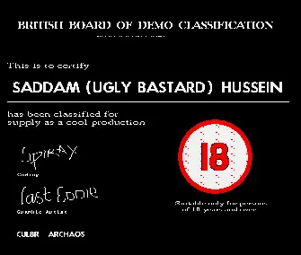 Saddam Comic (1990) by Archaos