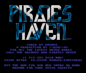 Pirate's Haven BBS Demo by Archaos