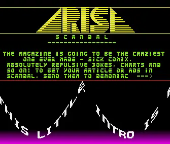Scandal Advertisement (1991) by Arise