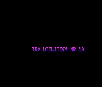 TRS Utilities 13 Intro (1990) by Armada
