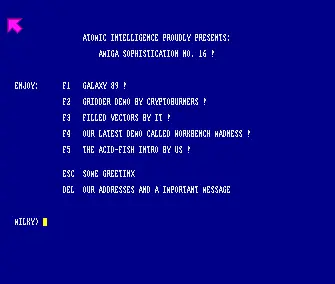 Amiga Sophistication 16 (1988) by Atomic Intelligence