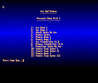 Demo Disk 1 (1987) by Atomic Team