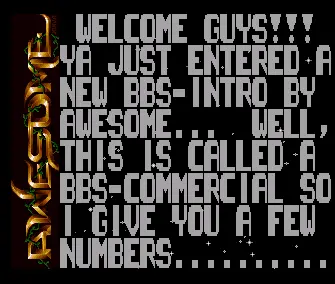 BBS Commercial (1992) by Awesome