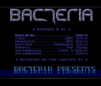 Bacpack 01 (1991) by Bacteria