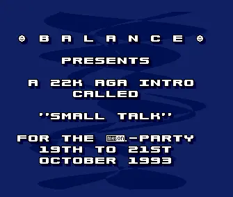 Small Talk (1993) by Balance