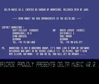 Delta Music v2.2 Intro (1990) by Barricade