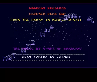 Scratch Pack 36 Intro (1990) by Anarchy