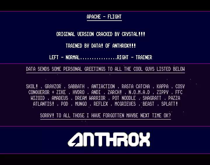 Apache Flight +2 (1992) by Anthrox