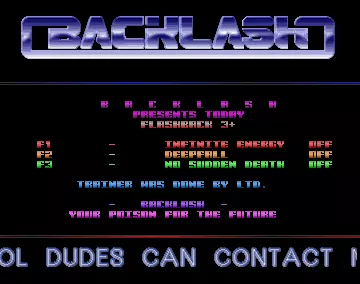 Flashback +3 (1992) by Backlash