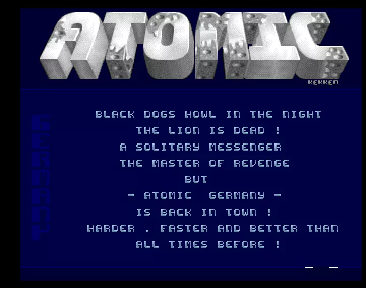 First German Intro (1991) by Atomic