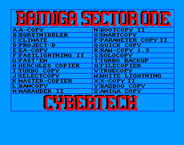 Copy Disk (1988) by Bamiga Sector One