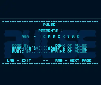 AGA Cracktro (1993) by Pulse