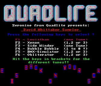 David Whittaker Sampler (1987) by Quadlite