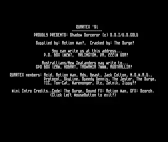 Shadow Sorcerer (1990) by Quartex