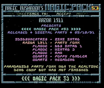 Magic Pack 053 (1991) by Razor 1911