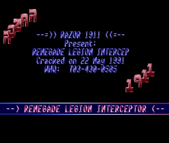 Renegade Legion Interceptor (1991) by Razor 1911