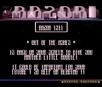 Out of the Ashes (1991) by Razor 1911