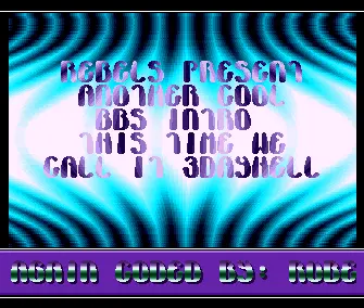 3 Day Hell BBS (1992) by Rebels