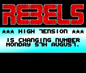 High Tension BBS Numbers Changed (1991) by Rebels