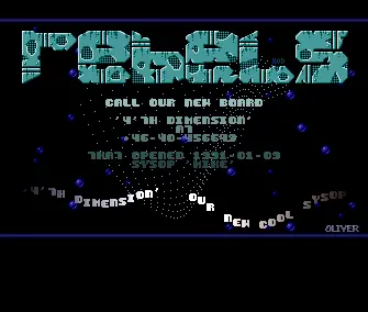 4th Dimension BBS Intro (1991) by Rebels