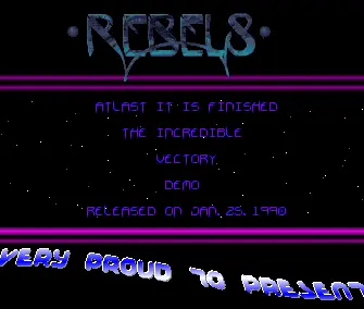 Vectory Intro (1989) by Rebels