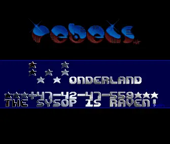 Wonderland BBS Intro (1991) by Rebels