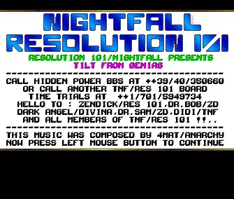 Tilt (1990) by Resolution 101